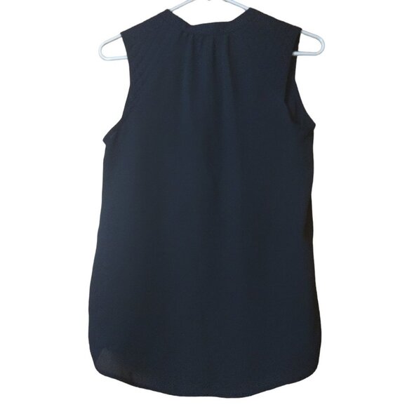 Soprano Women's Small Black Sleeveless Pullover Career Office Blouse - Picture 4 of 4